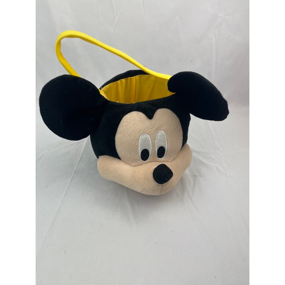 Disney Mickey Mouse Jumbo Plush Basket | Large Stuffed Toy Storage Decor